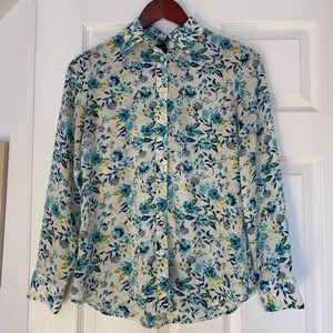 Floral button down size xs